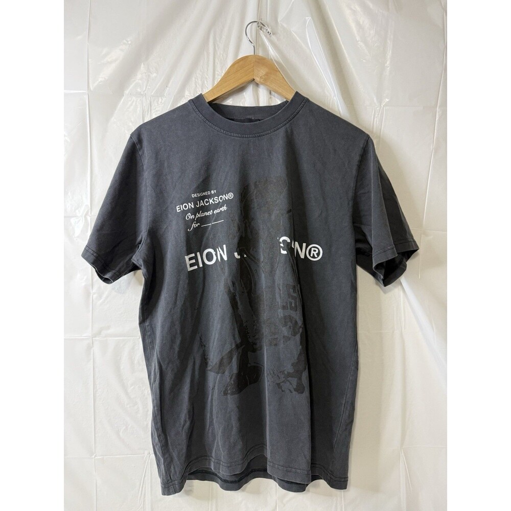 EION JACKSON Graphic T Shirt Mens Medium Charcoal Bulls 23 Streetwear Portugal